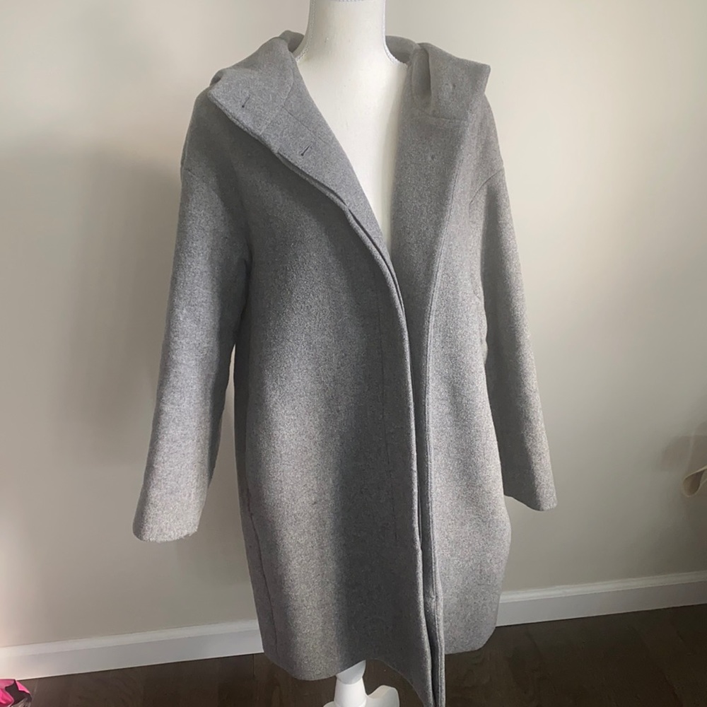 Uniqlo wool grey coat